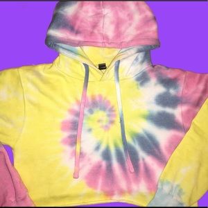 New!! Tie Dye Crop Top Sweater